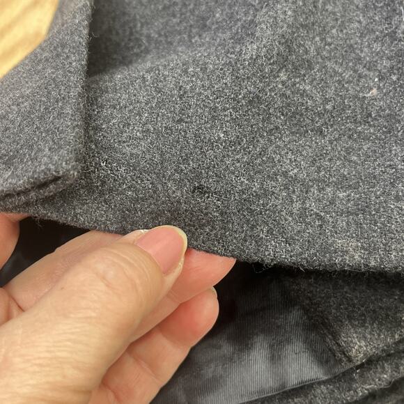 Vintage Towncraft 100% Wool Overcoat Topcoat 44L Dark Gray Mens 44L Old Money - Picture 12 of 16